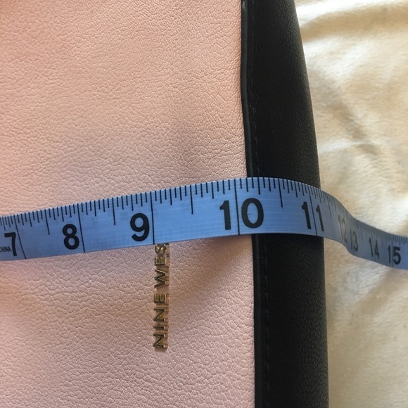 Nine West Pink and Black Satchel with Structured Design - Picture 12 of 12